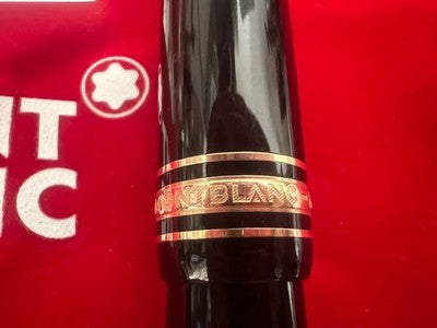 🔴 MONTBLANC Meisterstuck 146 fountain pen GOLD nib M instructions box