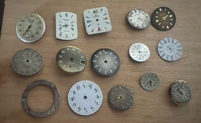 Zifferblätter Uhren Swiss Bulova Licin Sabrix Microma Silber Orenz Vic La