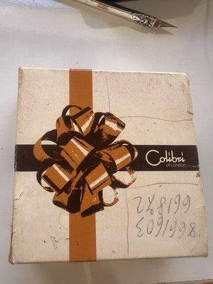 🔴 COLIBRI' scatola accendino Executive Elite Moire Moirette Monogas vintage