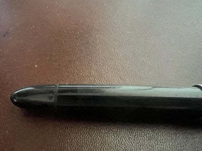 🔴 ERO penna stilografica nera a pistone pennino EF scrive vintage