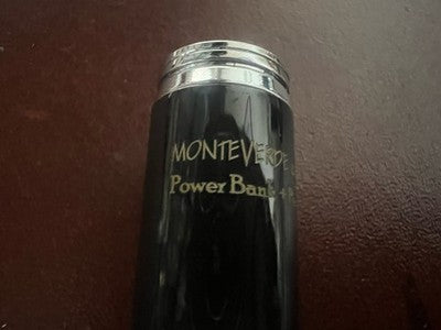 🔴 MONTEVERDE penna sfera lacca nera Power Bank lunghezza 14,5 cm