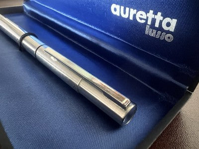 Auretta Stylo-Plume Stylo à Plume par Aurora Luxe Avec Cartouches Rétro 1970 F