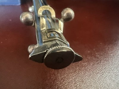 🔴 SARASTRO matita meccanica Unitas guilloché triangolo rilievo mine vintage