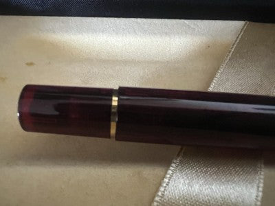 🔴 PELIKAN penna stilografica M200 Demonstrator trasparente bordeaux pennino F