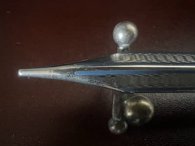 🔴 SARASTRO matita meccanica Unitas guilloché triangolo rilievo mine vintage