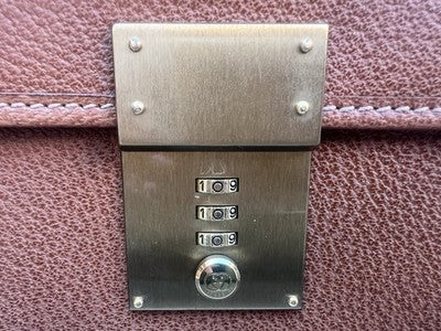 🔴 GUCCI borsa 24 Ore vera Pelle con chiusura a combinazione originale Vintage