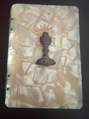 Livre De Prière Lumière Divine 1941 Couverture Mosaïque Effet Nacre