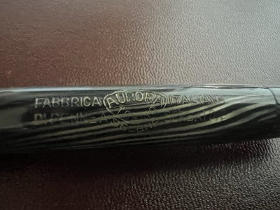 🔴 AURORA penna stilografica SELENE celluloide verde pennino originale scrive 30