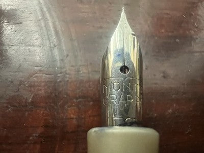 🔴 MONTEGRAPPA penna stilografica celluloide effetto madreperla garanzia vintage
