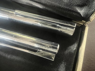 🔴 WATERMAN penna stilografica cromata Graduate e sfera set completo
