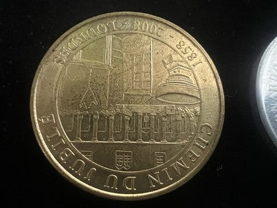 Medal Leonardo da Vinci And Anniversary Jubilee Mariano Stock 2