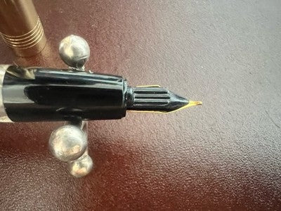 🔴 INVICTA penna stilografica vintage cappuccio metallo a pistonescrive vintage