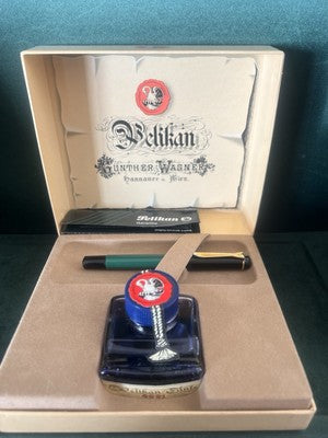 🔴 PELIKAN penna stilografica M151 Gunter Wagner a pistone pennino F inchiostro