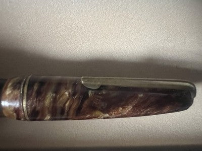 🔴 Penna stilografica celluloide pennino aereodinamico scrive vintage '50