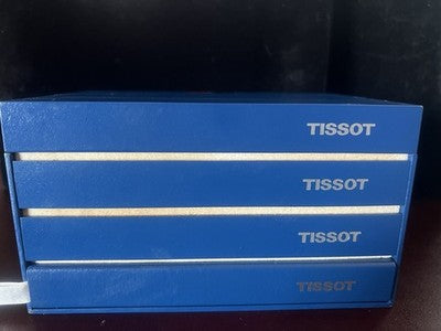 🔴 TISSOT box scatola orologio T-Touch Safe blu multipiano con libretti