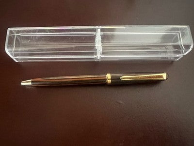 🔴 OSAMA penna sfera lacca Beverly e cromata pulsante a scatto scrive vintage