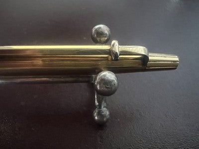 🔴 CARAN D'ACHE penna sfera Madison placcata oro scrive garanzia astuccio