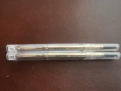 🔴 AURORA refill penna inchiostro NERO F Wagon 2 PEZZI ricarica ricambio