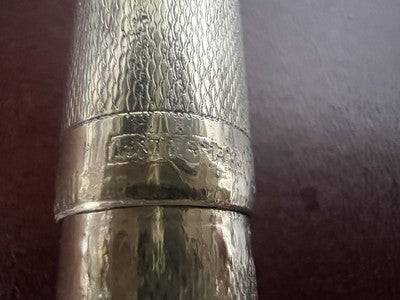 🔴 WATERMAN'S penna stilografica 52 placcata pennino ORO a leva scrive vintage