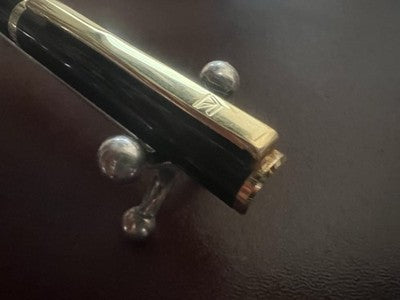 Ronson Stylo-Plume Stylo à Plume Laque Noire M Boîte Garaniza Vintage