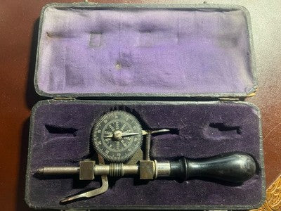 🔴 FILOTECNICA SALMOIRAGHI Tachimetro meccanico portatile x officina antico 1880