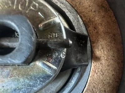 🔴 FIAT tappo serbatoio cromato con chiave modello GASTOP vintage