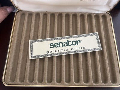 Senator Exposition Boîte Porte-Stylo 12 Stylos-Plumes Sphère Garantie Vintage
