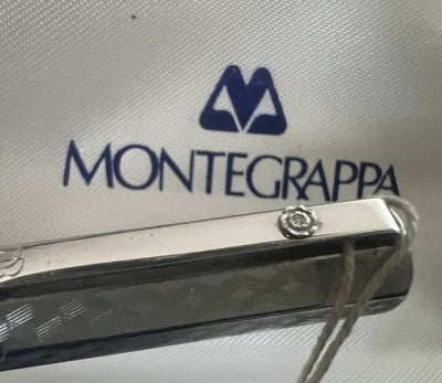 🔴 MONTEGRAPPA penna sfera Reminiscence Argento 925 e DIAMANTE Edizione Limitata