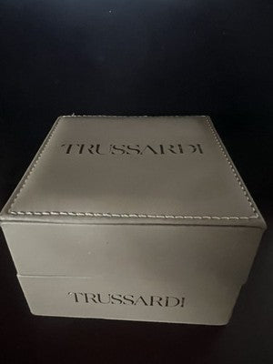 🔴 TRUSSARDI box scatola orologio cofanetto custodia con cuscino completa