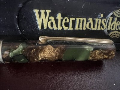 DE WATERMAN Crayon Mécanique Celluloid Marbre Art Déco Vintage Années '30 