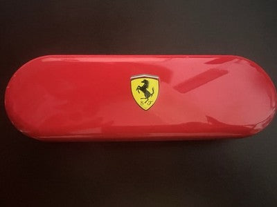 🔴 FERRARI penna sfera rossa sezione gomma cappuccio a scatto NOS