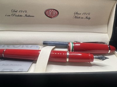 Stylo Plume AURORA Ipsilon F Tricolore Anniversaire Unité Italie NOS