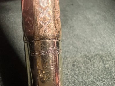 🔴 WATERMAN'S penna stilografica retrattile pennino ORO 14 k funziona vintage C
