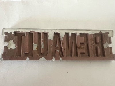Renault Emblem Auto Emblem Platte Vintage Alter 1970