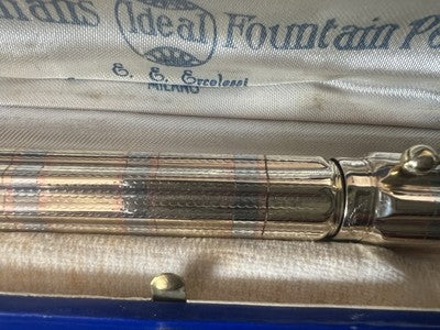 🔴 WATERMAN'S penna stilografica retrattile pennino ORO funziona vintage B