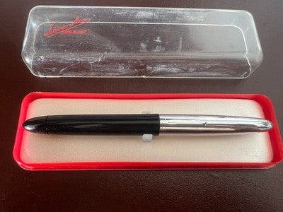 🔴 LINCOLN penna stilografica pistone pennino ORO 14k M scrive vintage 1960