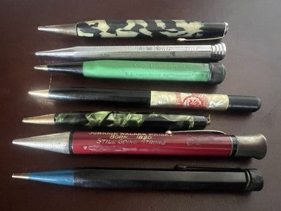 🔴 Matita meccaniche penne parti ricambio restauro Sheaffer Walker LOTTO 7 PEZZI