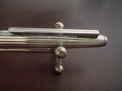 🔴 DIOR penna stilografica ARGENTO 925 pennino Montblanc ORO F cartuccia vintage