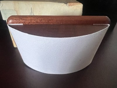 🔴 Vintage-Trockenunterlage für Füllfederhalter aus Holz mit Etui, Länge 9 cm 
