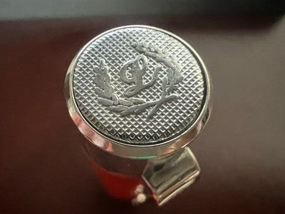 🔴 LABAN Britannia Füllfederhalter, orange Lackierung, M-Feder, neuwertig (NOS) 