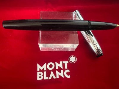 🔴 MONTBLANC stilografica Monterosa Silvexa pennino oro 14 kt vintage 1950