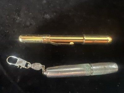 🔴 LINDY USA penna a sfera dorata + mini-penna retrattile in metallo con gancio