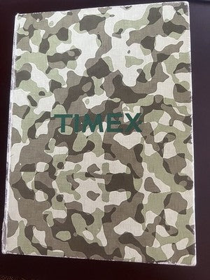 🔴 TIMEX orologio uomo quarzo militare camouflage Camper da campo