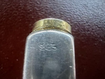 🔴 GUCCI penna sfera argento 925 placcata oro sezione quadrata scrive vintage