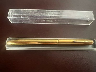 🔴 NORMAN G penna sfera metallo massiccio a scatto rara USA vintage