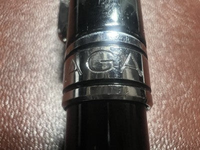 BALENCIAGA Black Lace Pen With Cromados Perfiles Presión Mechanism 