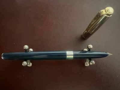 🔴 LUS penna stilografica acciaio inossidabile penninoIridium M scrive vintage