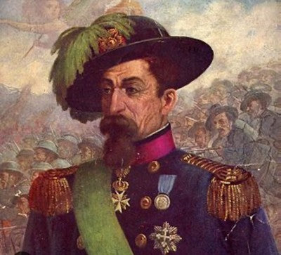 🔴 LAMAROMORA statua scultura busto generale fondatore Bersaglieri h15 vintage