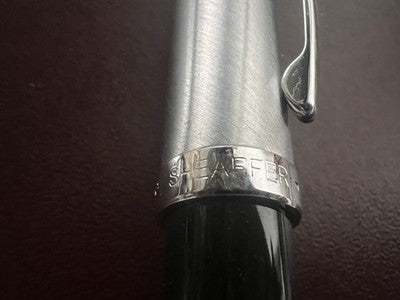🔴 SHEAFFER penna sfera lacca cappuccio metallo satinato scrive