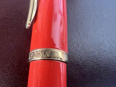 Waterman Stylo-Plume Stylo à Plume Carene Laque Corail Orange Or 18 KT F